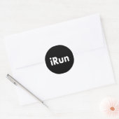 iRun Classic Round Sticker (Envelope)