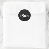 iRun Classic Round Sticker (Bag)