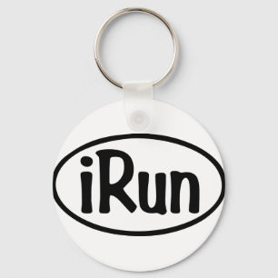 iRun Oval Key Ring