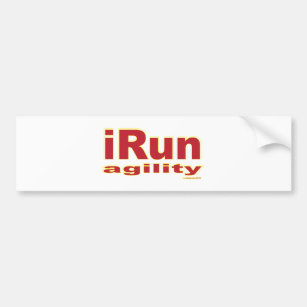 iRun Red Bumper Sticker
