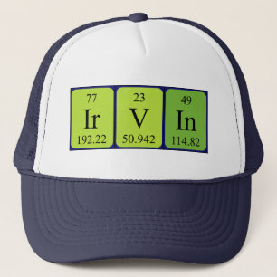 Irvin periodic table name hat