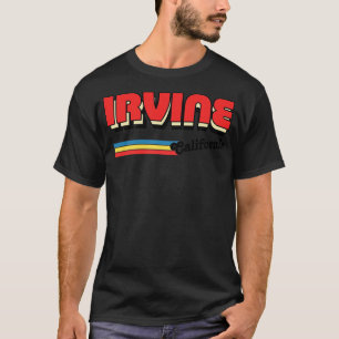 Irvine California Retro Typography Design T-Shirt