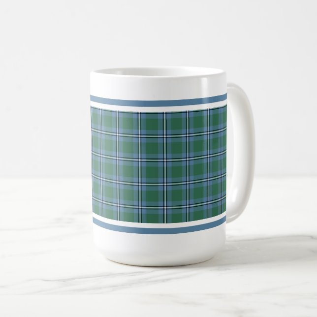 Irvine Clan Scottish Tartan Coffee Mug (Front Right)