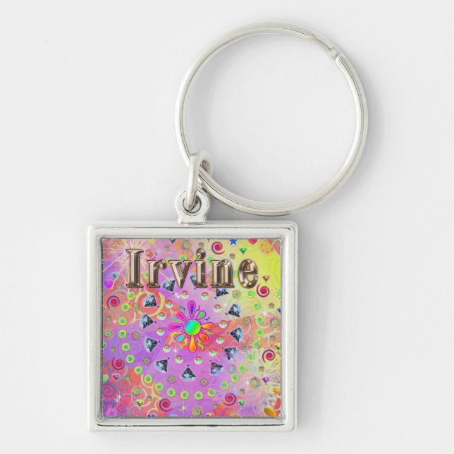 Irvine Lucky Golden Keychain (Front)