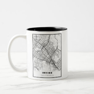 Irvine Map Two-Tone Coffee Mug