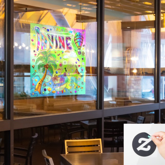 Irvine Timeless Melody Window Cling (Restaurant Window)