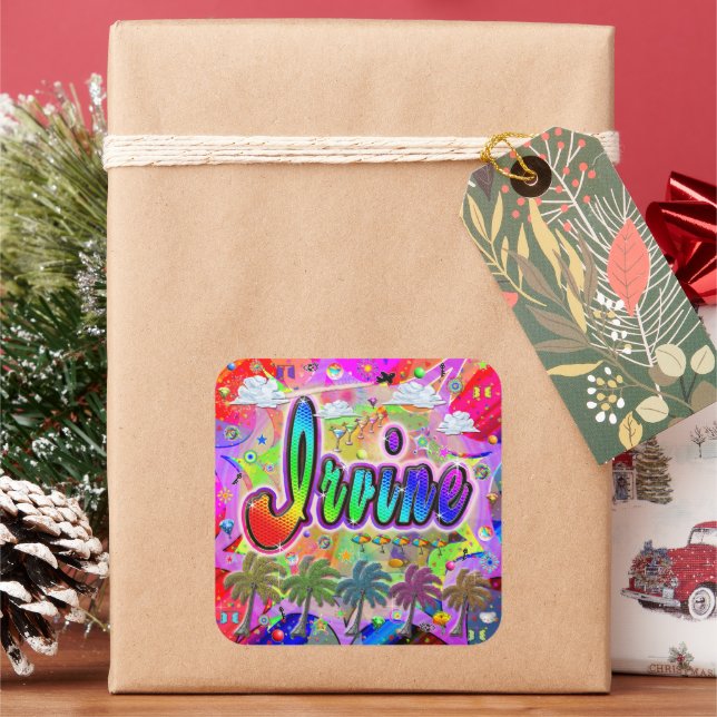 Irvine Vista Express Sticker (Holiday)