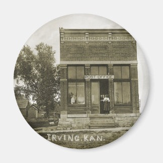 IRVING KANSAS POST OFFICE PHOTO MARSHALL COUNTY KS MAGNET