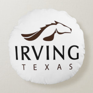 Irving (Texas) City flag Round Cushion