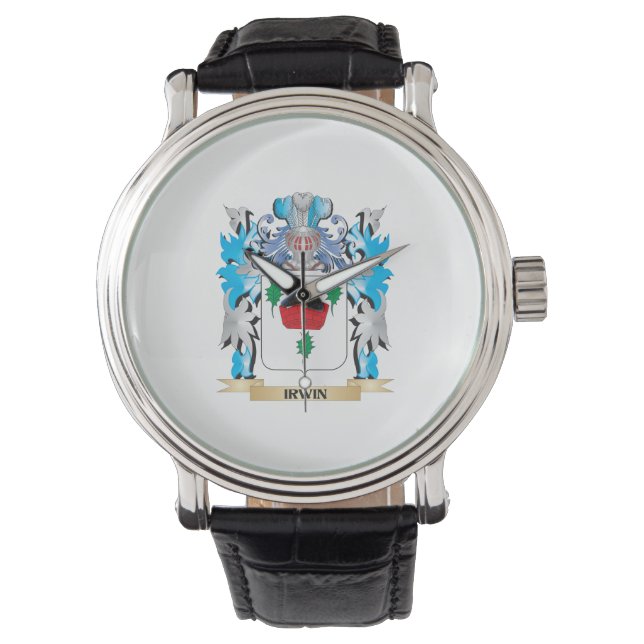 Irwin Coat of Arms - Family Crest Watch (Front)