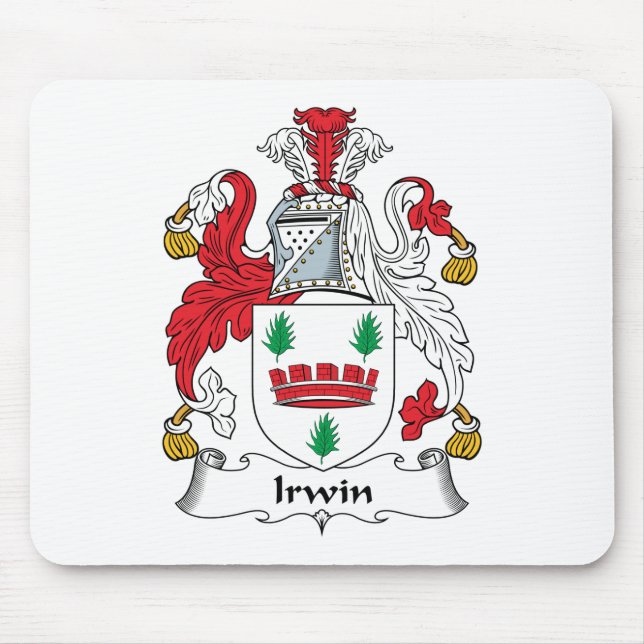 Irwin Family Crest Mouse Pad (Front)