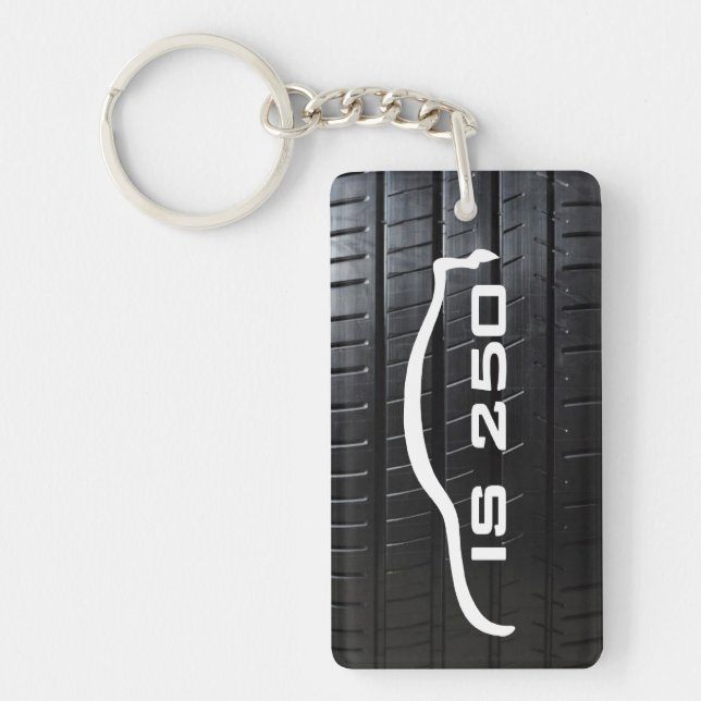 IS-250 with tire tread Key Ring (Front)