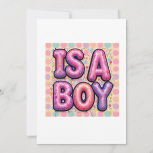 Is a boy baby invitation