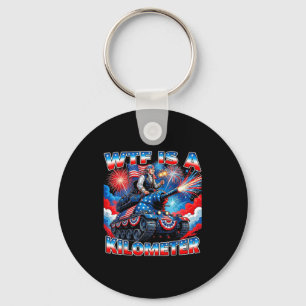 Is a kilometre funny washington 4th july founding key ring