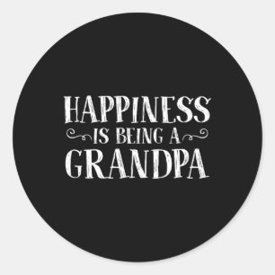 Is Being A Grandpa Grandparentst Shirt Classic Round Sticker