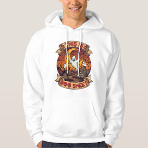 Is Boo Sheet Halloween Ghost Cemetery Pumpkins_1 Hoodie