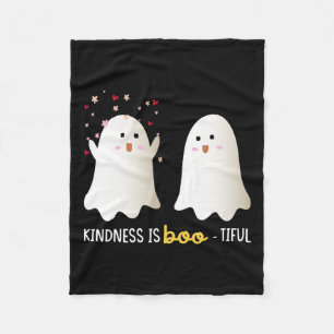 Is Boo-tiful Teacher Cute Ghost Bootiful Halloween Fleece Blanket