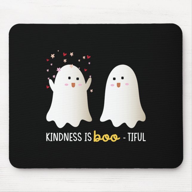 Is Boo-tiful Teacher Cute Ghost Bootiful Halloween Mouse Pad (Front)