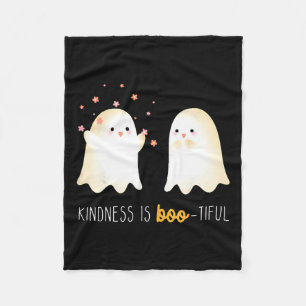 Is Boo Tiful Teacher Cute Ghost Halloween  Fleece Blanket