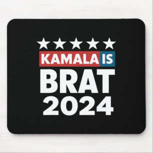 Is Brat Funny Quotes Feminist Women Girl Men Mouse Pad