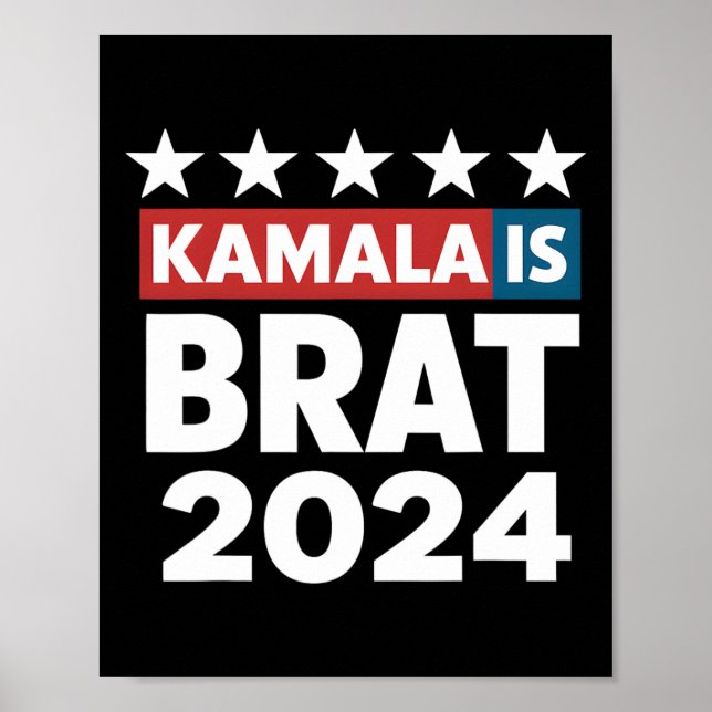 Is Brat Funny Quotes Feminist Women Girl Men  Poster (Front)