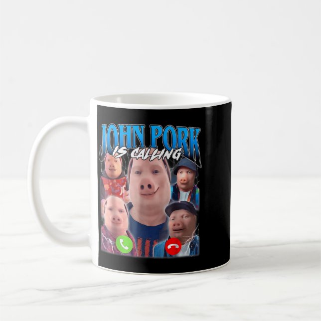 Is Calling Meme Brainrot Coffee Mug (Left)