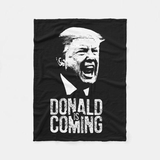 Is Coming!  Fleece Blanket (Front)