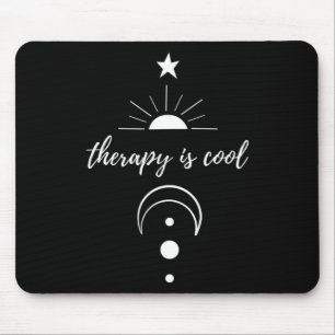 Is Cool Self Awareness Mental Health Moon Stars Mouse Pad