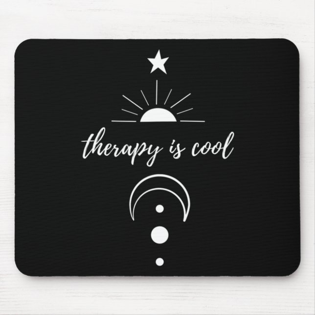 Is Cool Self Awareness Mental Health Moon Stars  Mouse Pad (Front)
