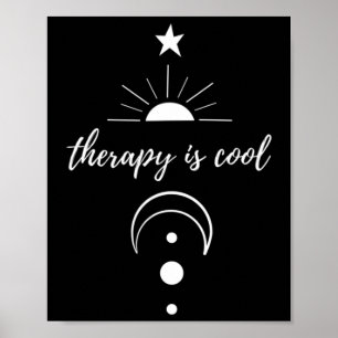 Is Cool Self Awareness Mental Health Moon Stars  Poster