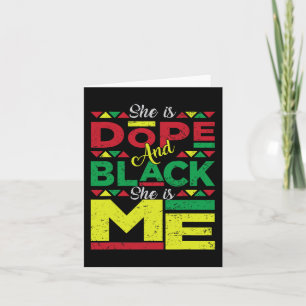 Is Drug And Black She Is Me Black History Melanin Card
