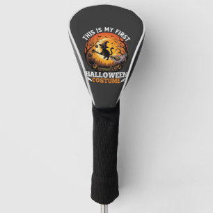 Is First Halloween Costume Black Cat Broom_1 Golf Head Cover