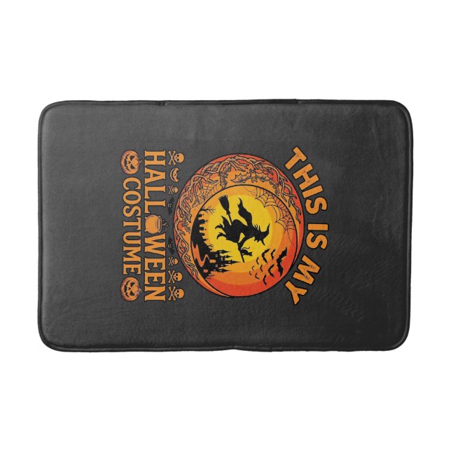 Is Halloween Costume Witch Castle Cauldron Bath Mat (Front)
