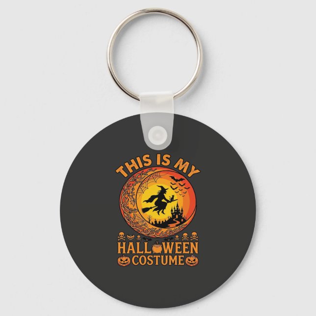 Is Halloween Costume Witch Castle Cauldron Key Ring (Front)