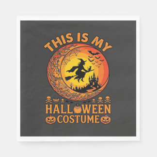 Is Halloween Costume Witch Castle Cauldron Napkin