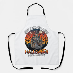 Is Halloween Witch Everybody Make Scene Postal Wor Apron