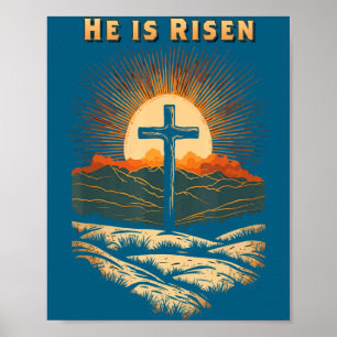 Is He Risen Easter Resurrection Jesus Poster