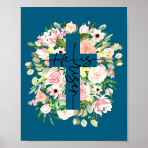 Is He Risen Jesus Christian Happy Poster