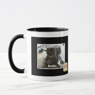 Is hug. He likes. Mug