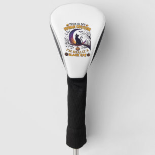 Is Human Costume Black Cat Halloween Moon_1 Golf Head Cover