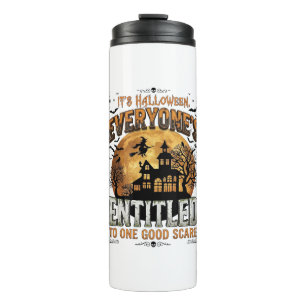 Is Human Costume French Bulldog Pumpkin Halloween_ Thermal Tumbler