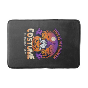Is Human Costume Husky Pumpkin Halloween Ghosts_1 Bath Mat