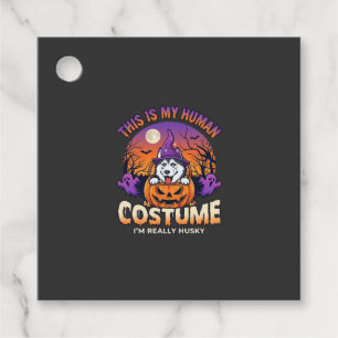Is Human Costume Husky Pumpkin Halloween Ghosts_1 Favour Tags