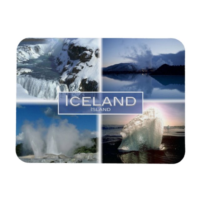 IS Iceland - Jokulsarlon - Gullfoss - Magnet (Horizontal)