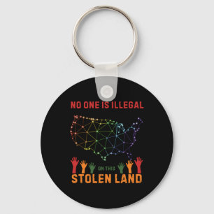 Is Illegal In This Stolen Land Sticker  Key Ring