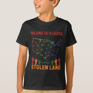 Is Illegal In This Stolen Land Sticker  T-Shirt