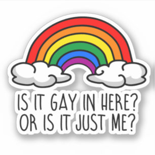 IS IT GAY IN HERE OR IS IT JUST ME