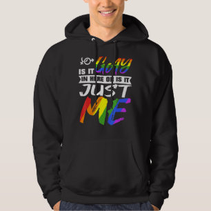Is It Gay In Here Or Is It Just Me For Lgbt Day Hoodie
