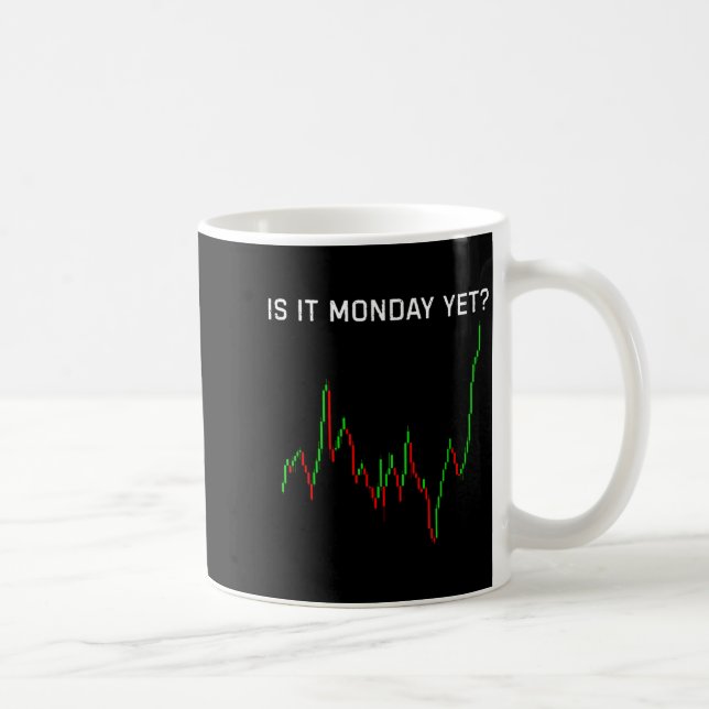 Is It Monday Ye Funny Stock Market Humour  Coffee Mug (Right)