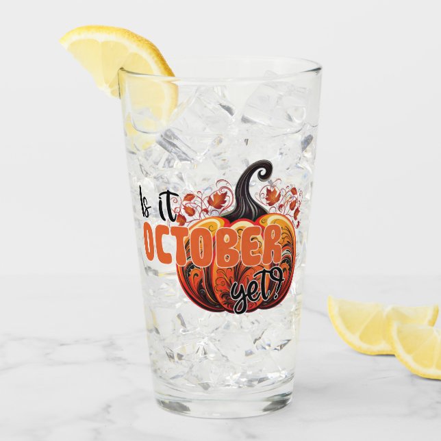 Is It October Yet? – Spooky Gothic Pumpkin Glass (Front Ice)